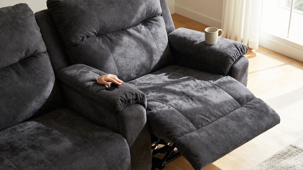 power reclining loveseat with heat and massage