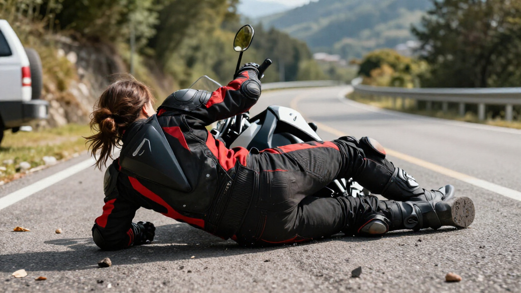 motorcycle fall riding gear