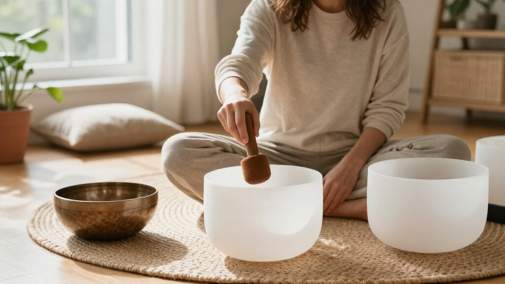 beginner crystal singing bowls