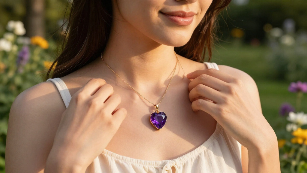 best amethyst heart necklaces