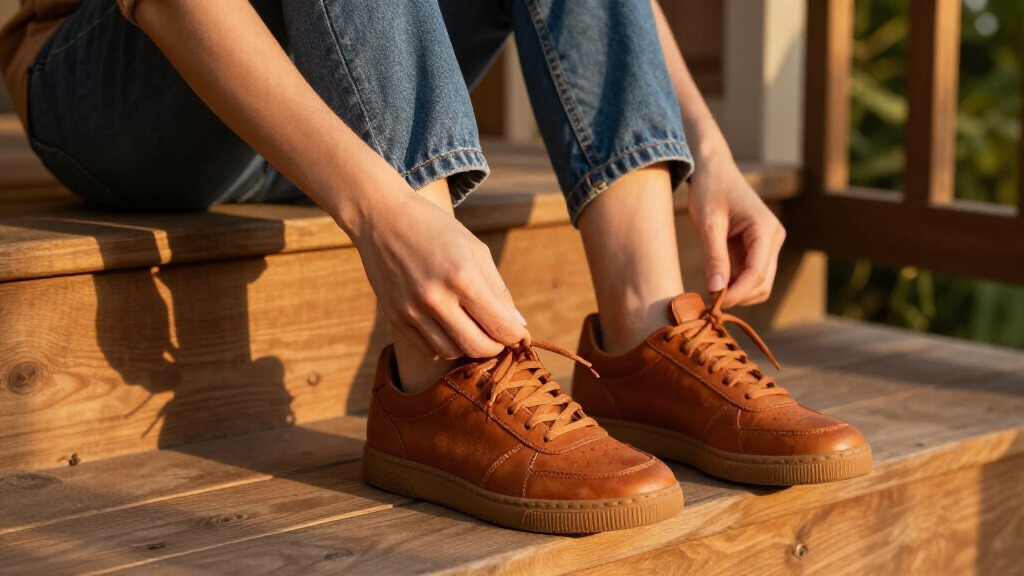 best cinnamon leather sneakers