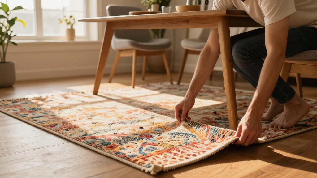rug for under dining table 8x10