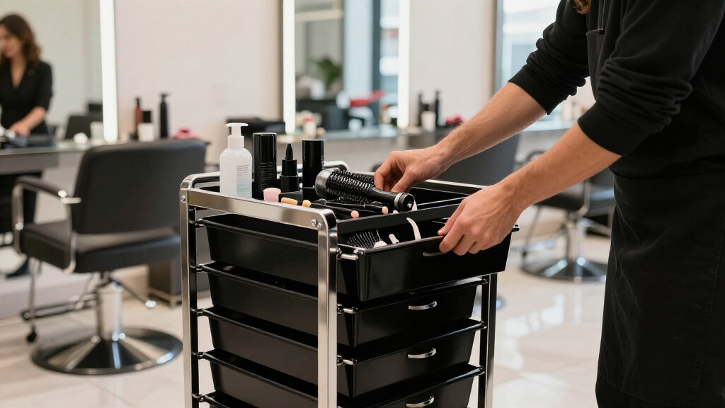 top rated salon trolley cart with drawers