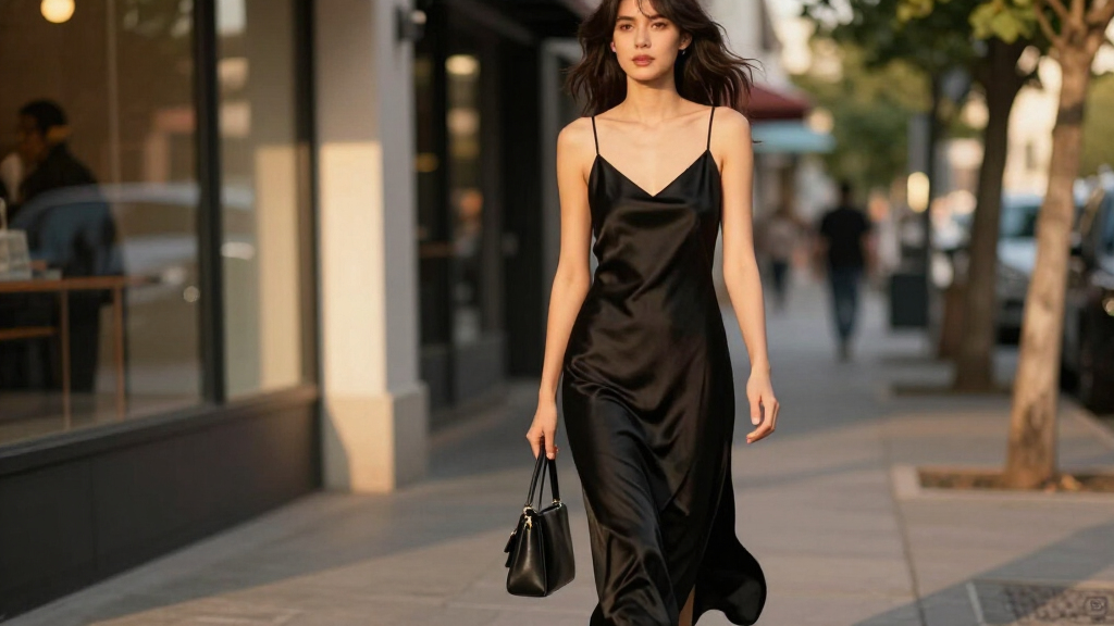 best black slip dresses