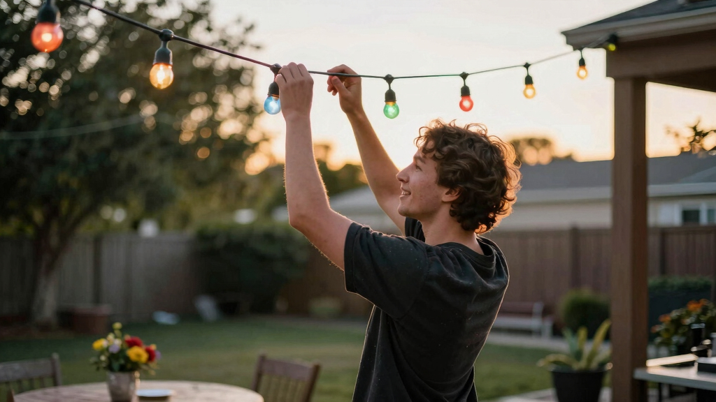 independence day outdoor string lights