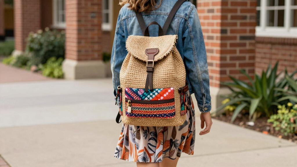 boho backpacks for school