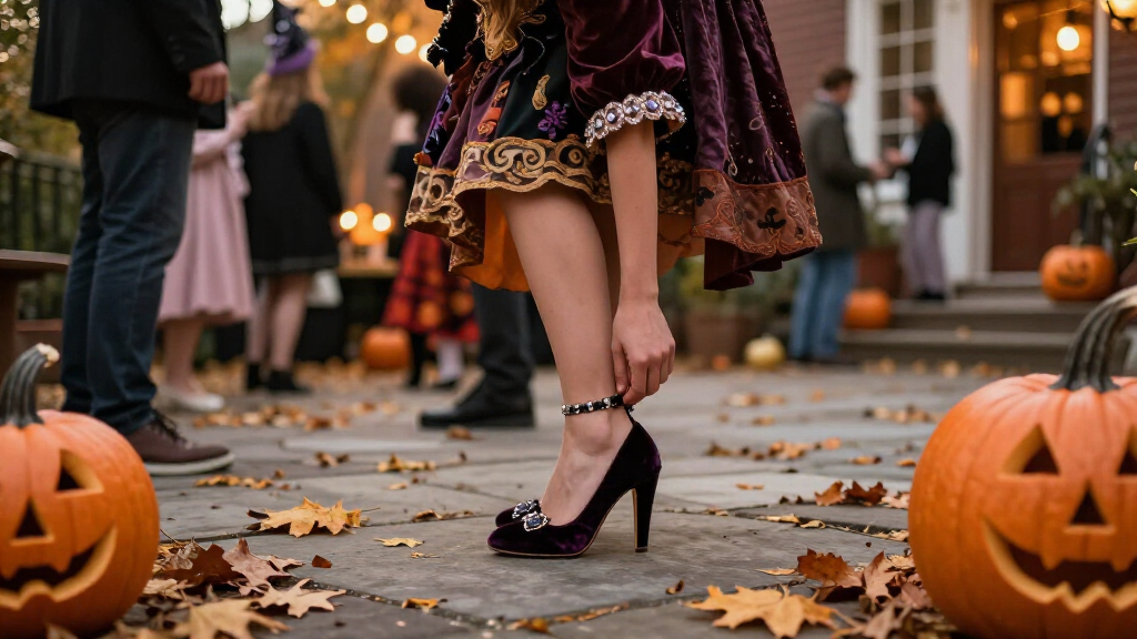 luxury Halloween costume shoes