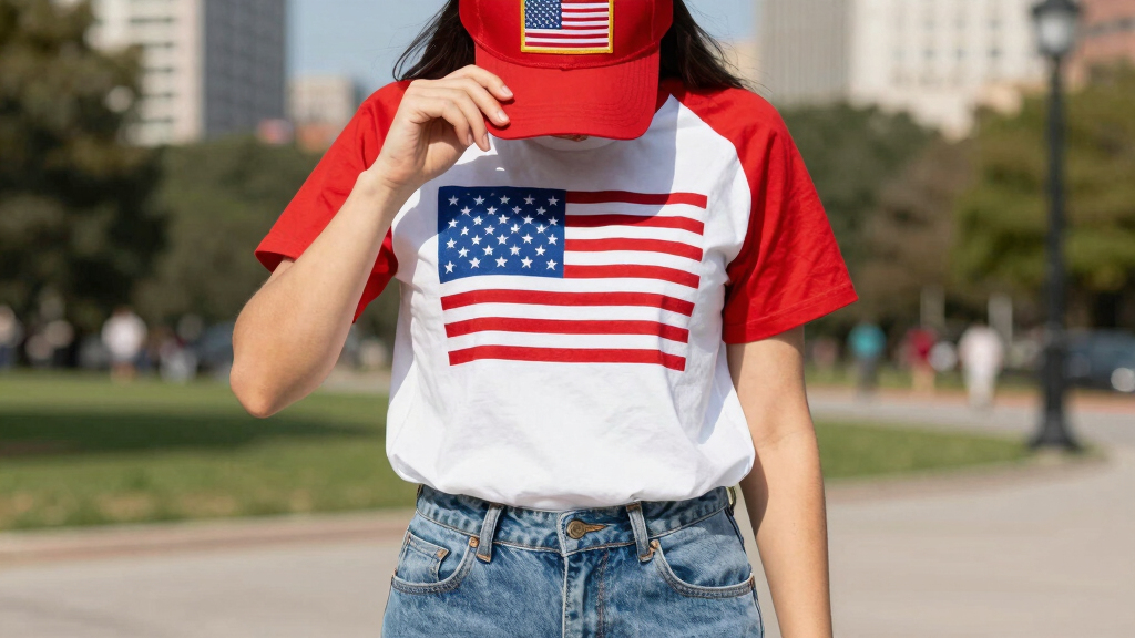 patriotic American flag apparel