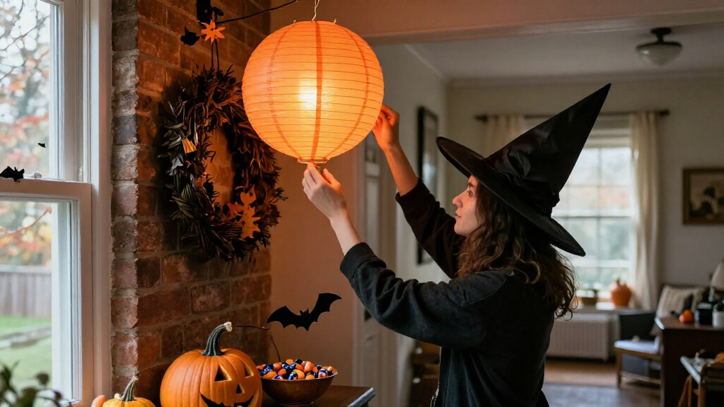 Halloween costume decorations