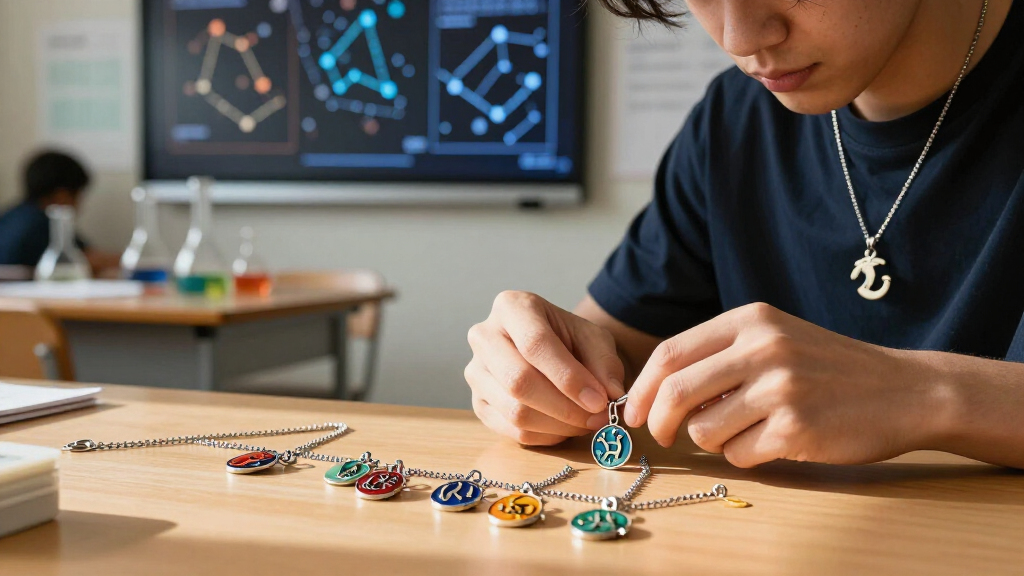 zodiac sign necklace 12piece set