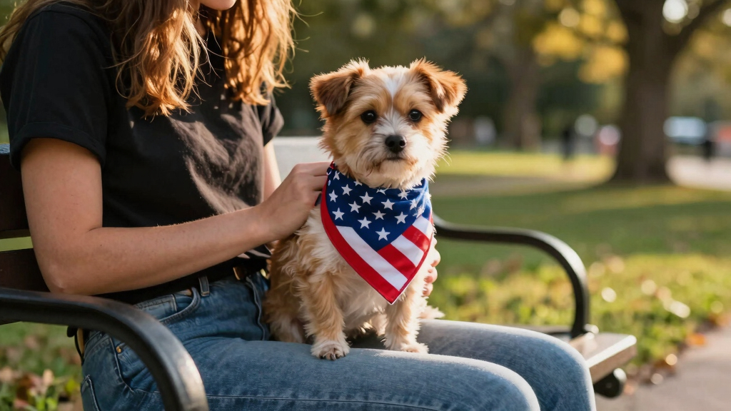 dog patriotic bandanas