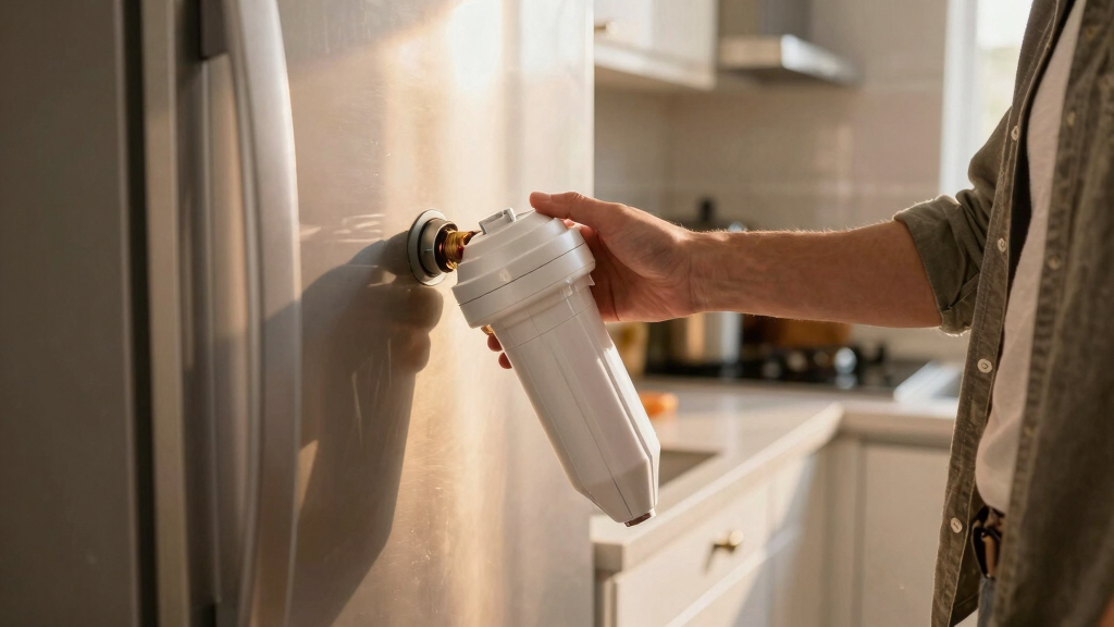 how to change a refrigerator water filter