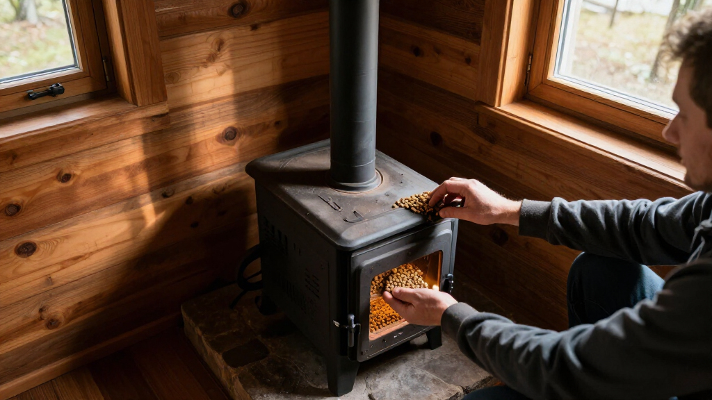 pellet stoves for offgrid cabins