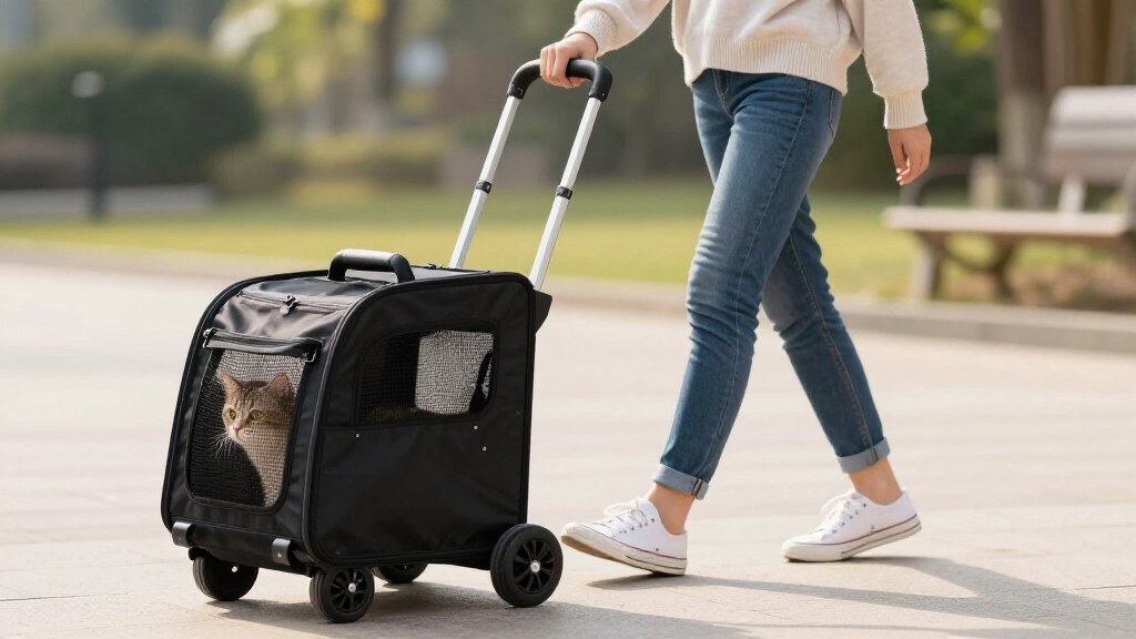 best rolling cat carrier with wheels