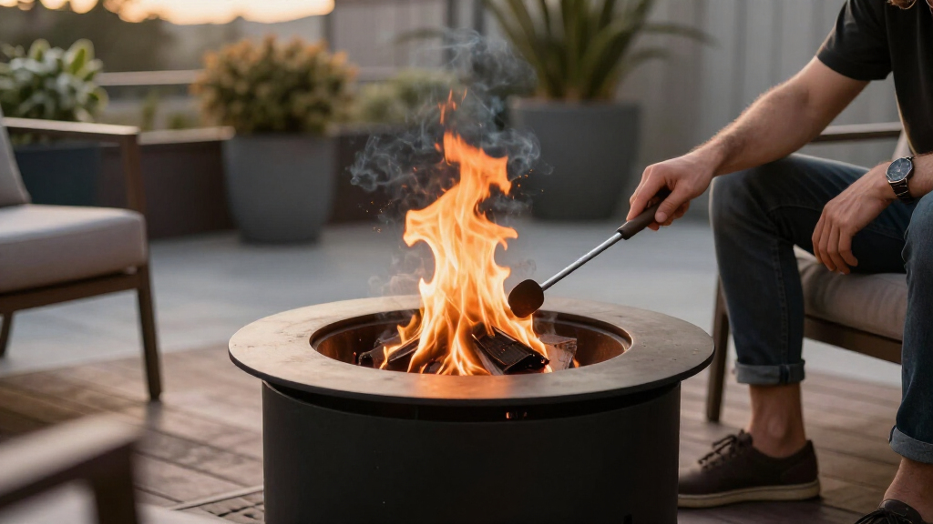 portable fire pits smokeless