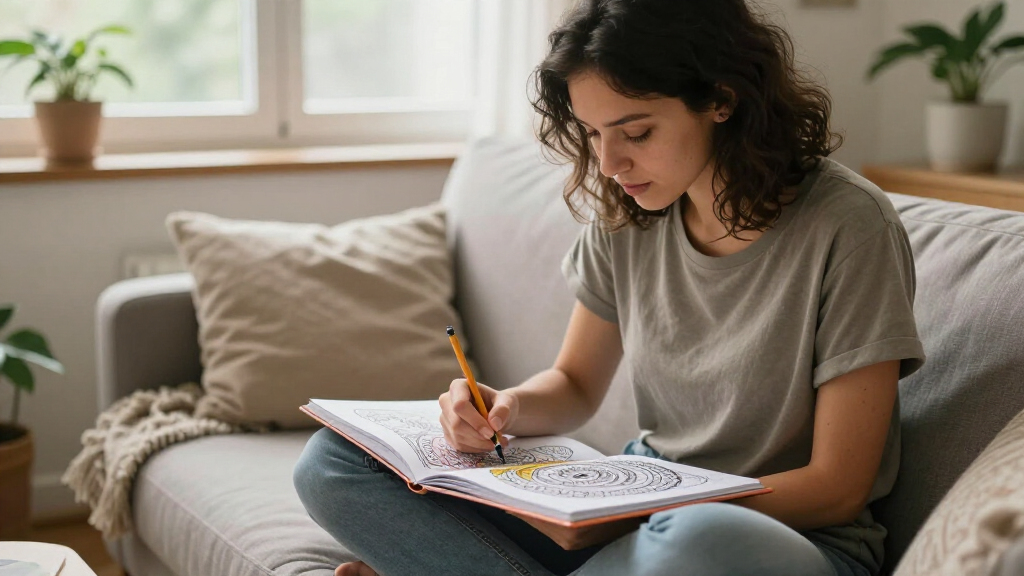 stress relief adult coloring books