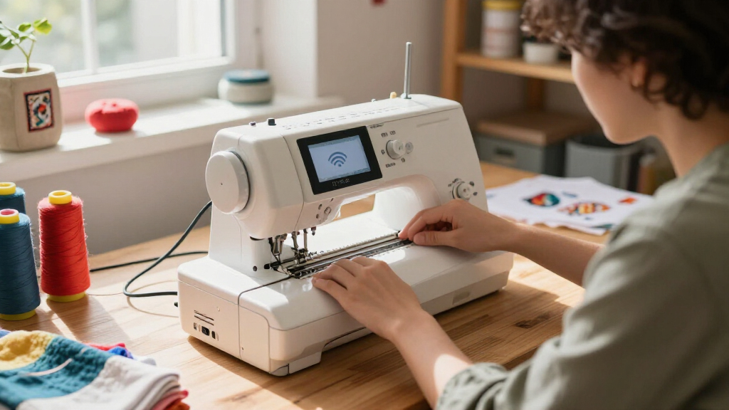 best embroidery machine with wifi transfer
