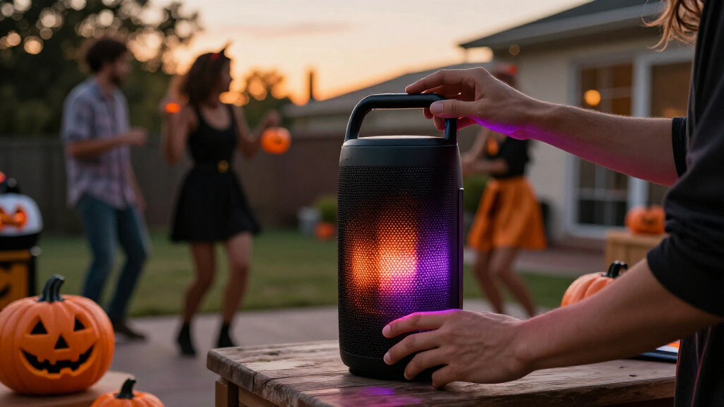 Halloween party speaker lights