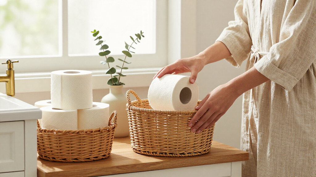 best vintage toilet paper storage baskets