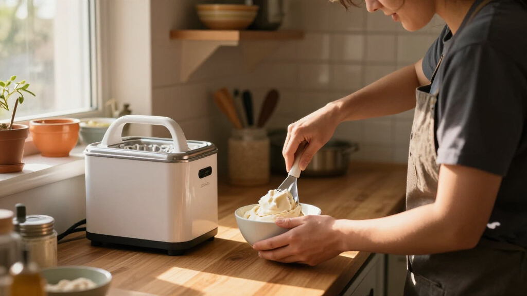 compact ice cream machines for small kitchens
