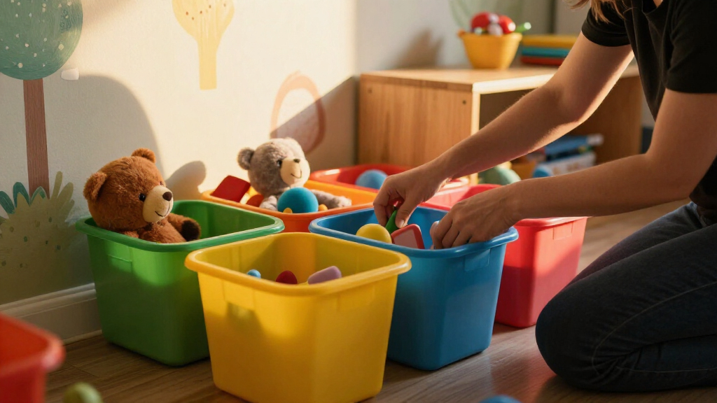 kids' organizational storage bins