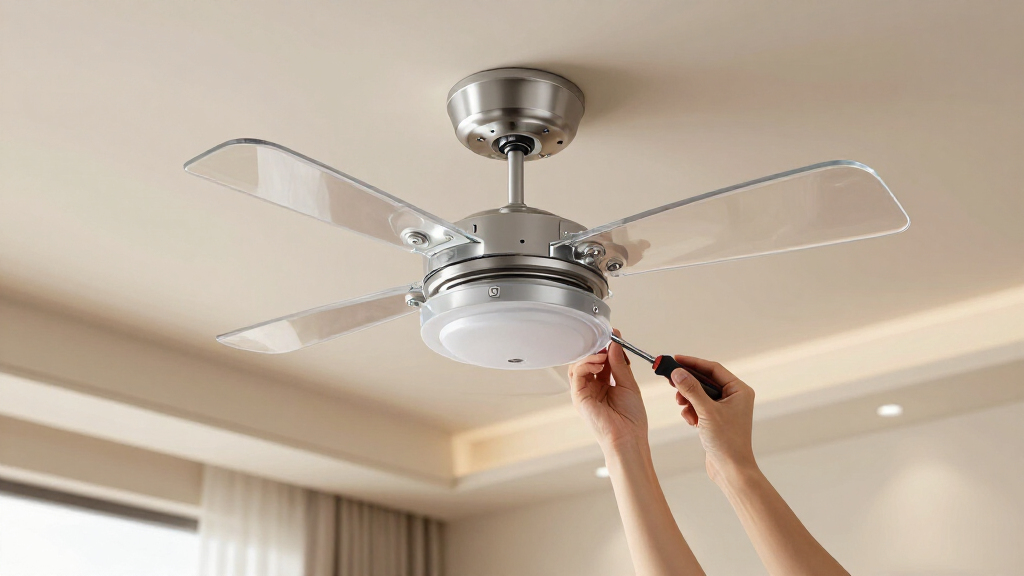 clear blade ceiling fan modern transparent
