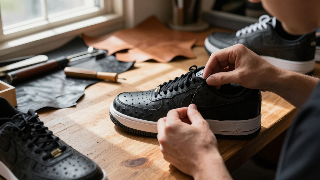 best ostrich leather Nike Air Forces