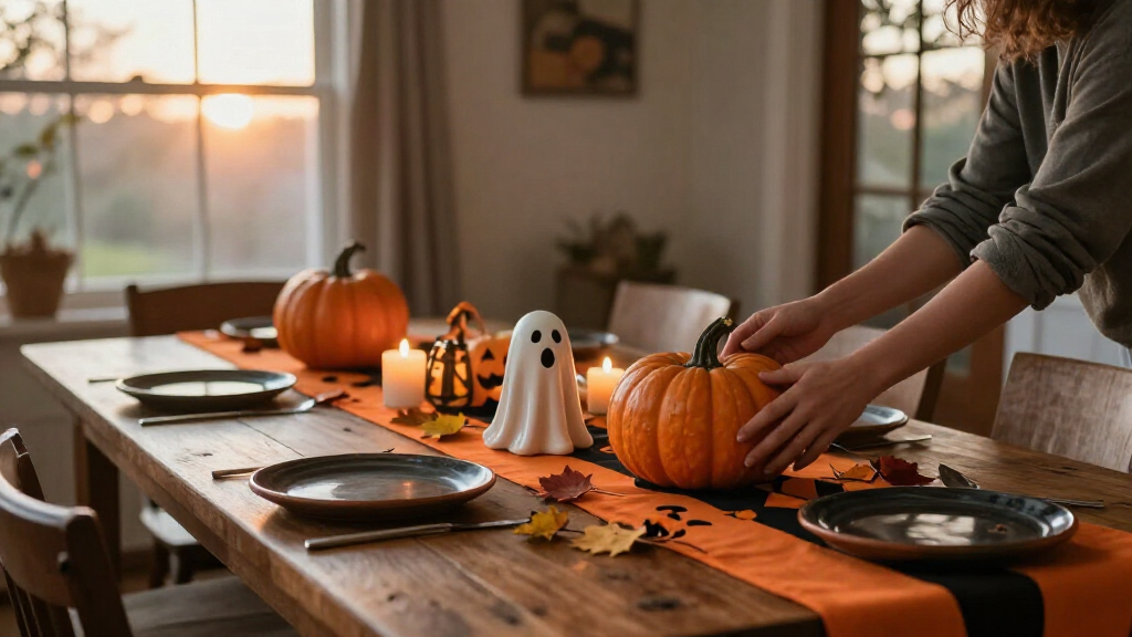 Halloween table runners