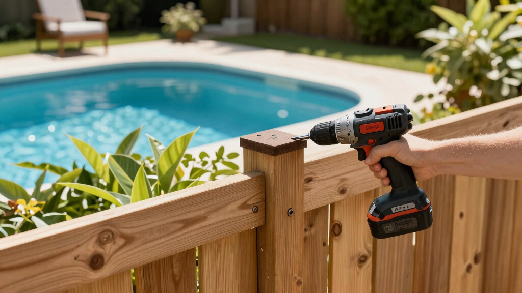 outdoor privacy fences for pool areas