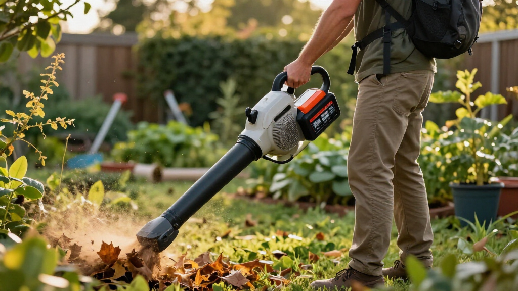 best backpack leaf blower commercial battery