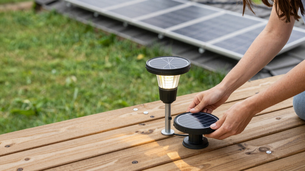 solar-powered outdoor lights
