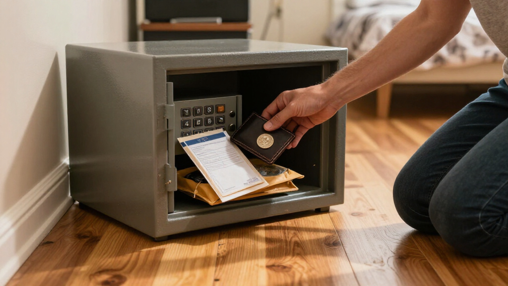 floor safe for valuables and documents