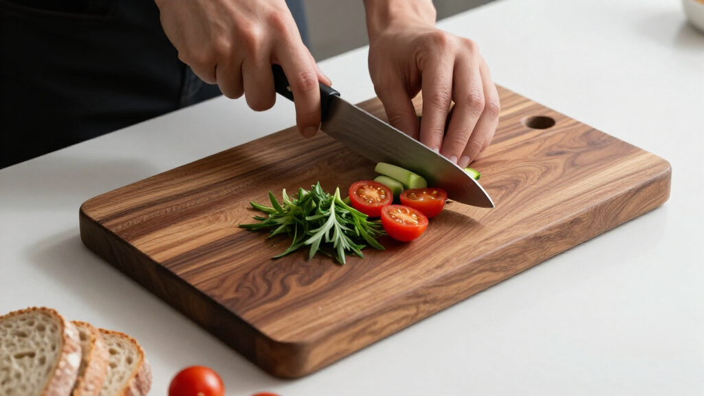 high ticket butcher block cutting board for weekend brunch at home