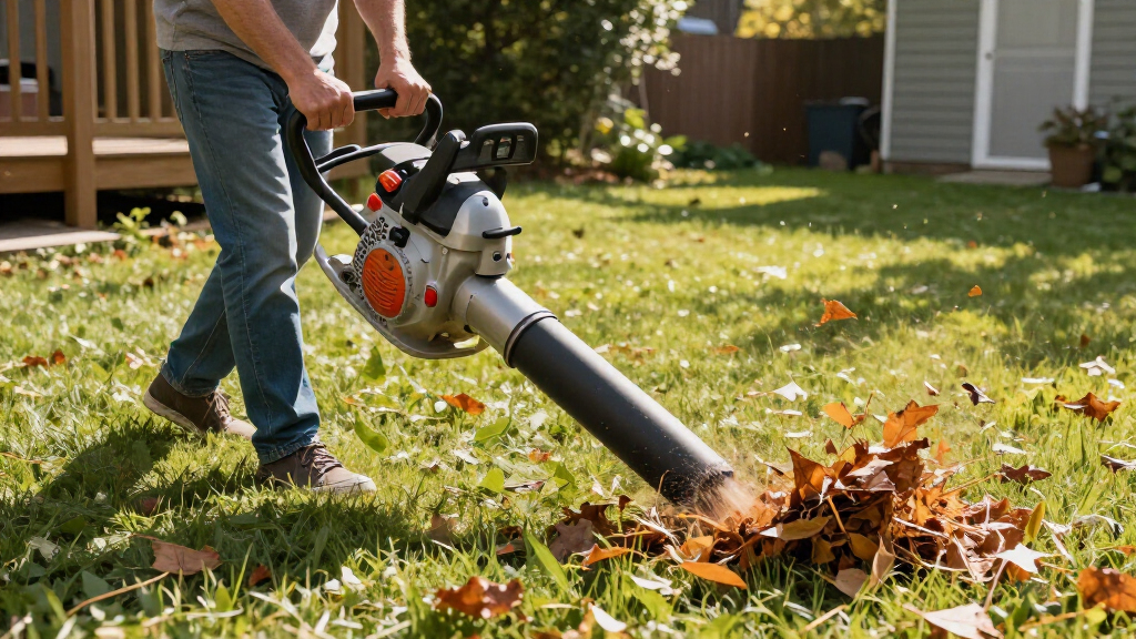 gas-powered leaf blowers