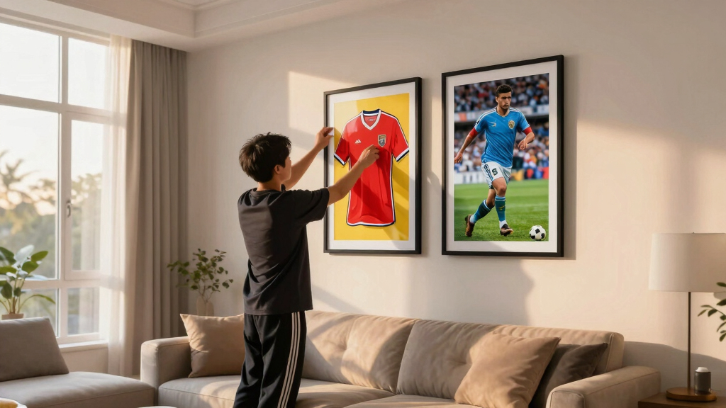soccer-themed wall art