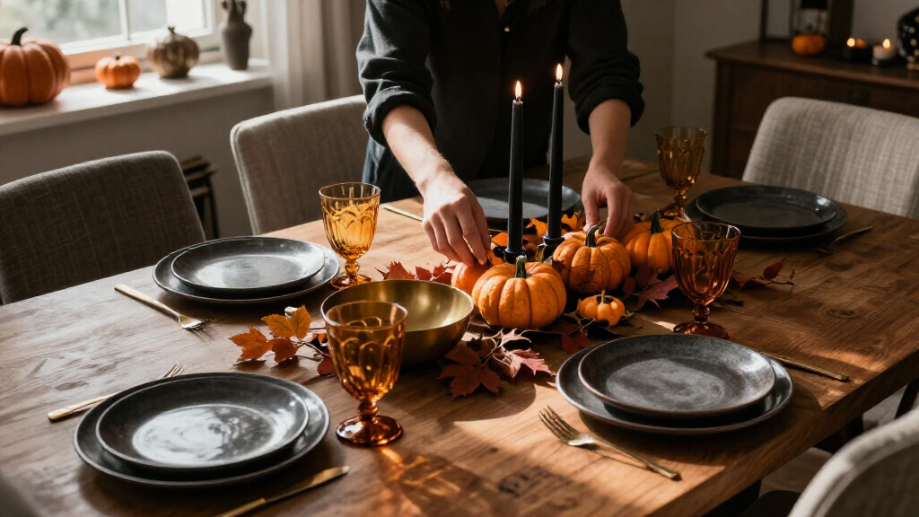 Halloween decorative table centerpieces