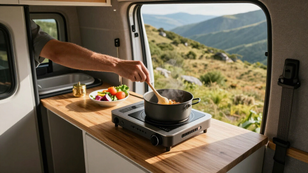 top rated portable induction cooktop for van life road trips