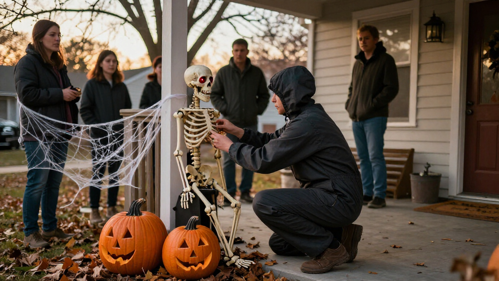 halloween animatronic decorations