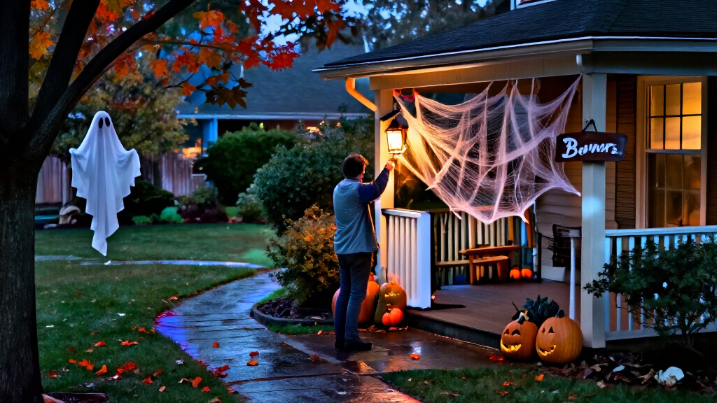 spooky outdoor Halloween decorations