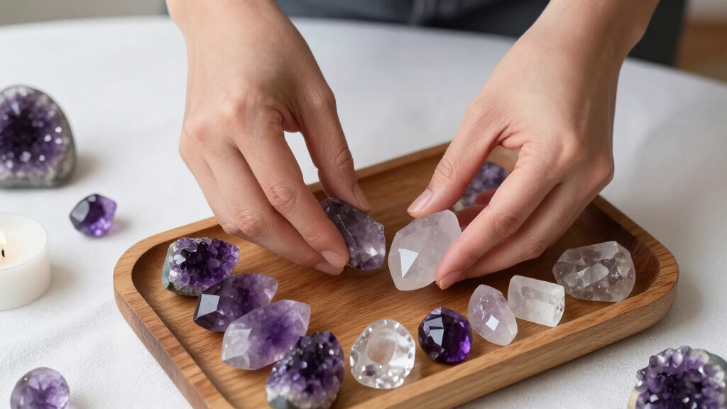 crystal healing meditation accessories