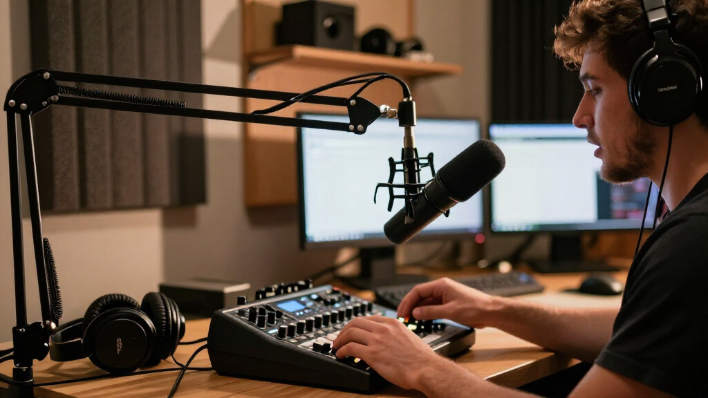 podcast microphones for home studios