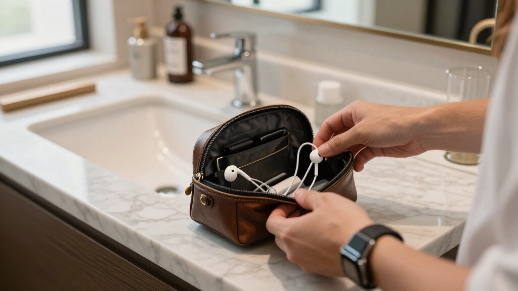 travel tech organizer pouches for luxury travel