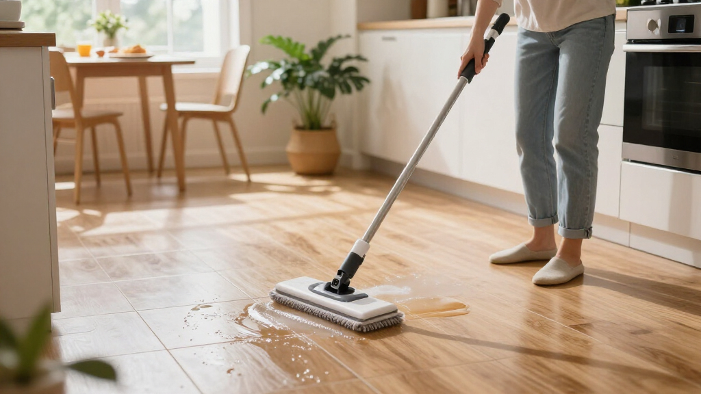 electric mop and floor scrubber