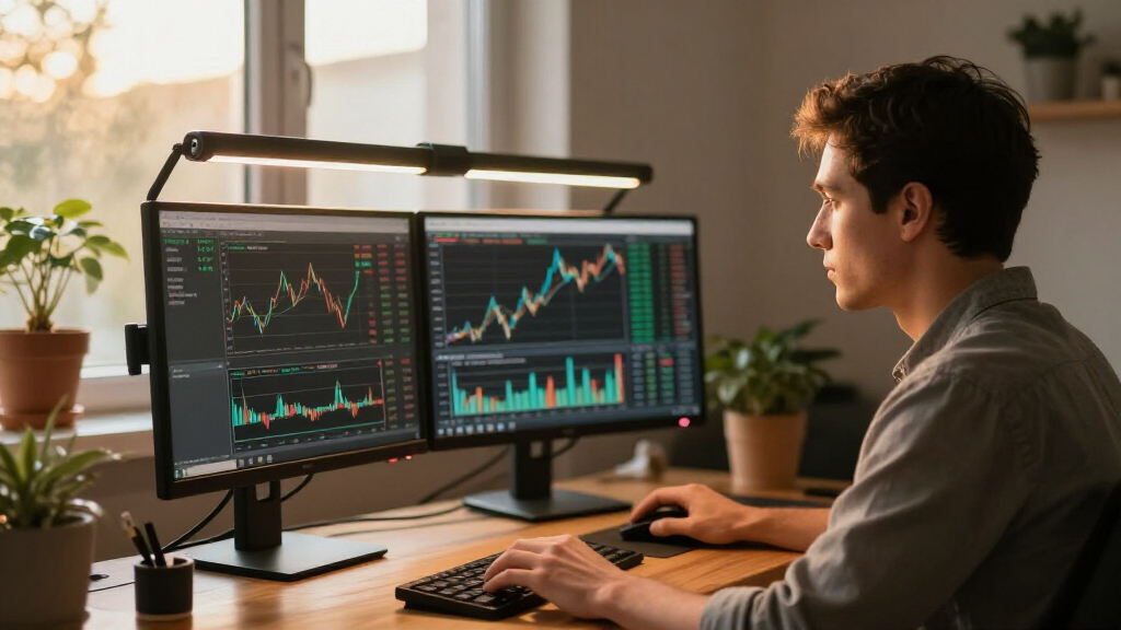 monitor light bar for traders