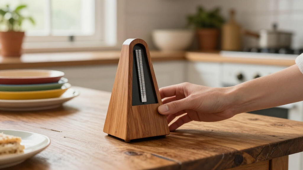 mechanical metronomes wood
