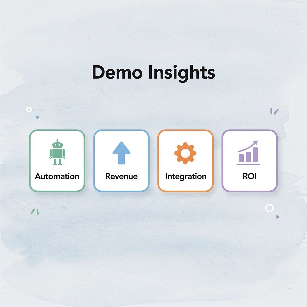Infographic showing four key demo insights