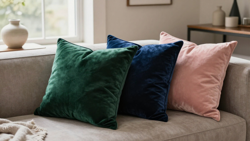 luxury velvet throw pillows