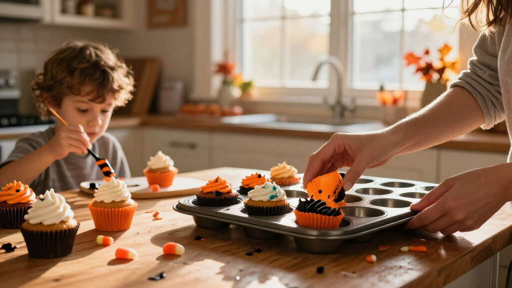 Halloween cupcake liners