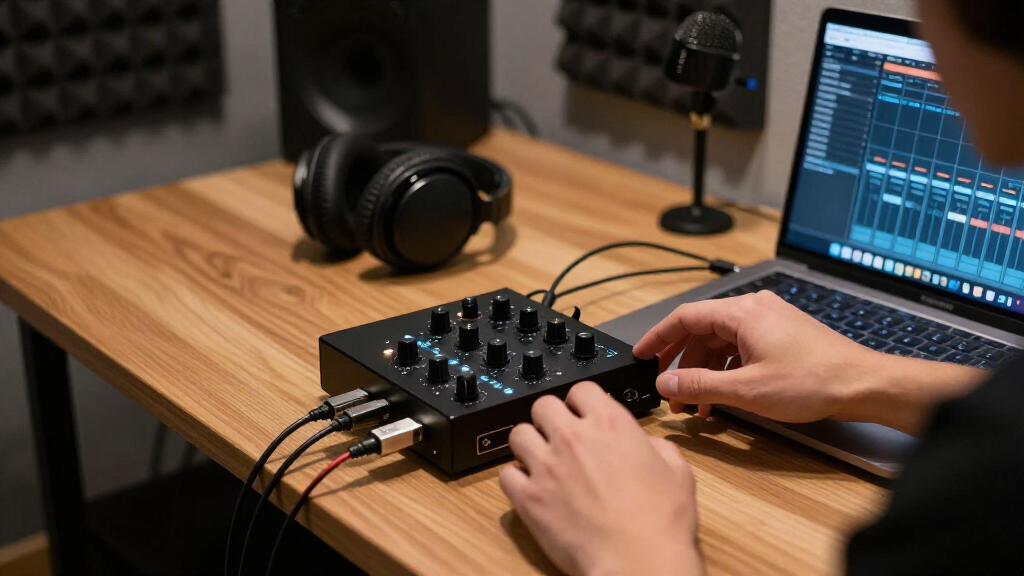 USB audio interface for music production