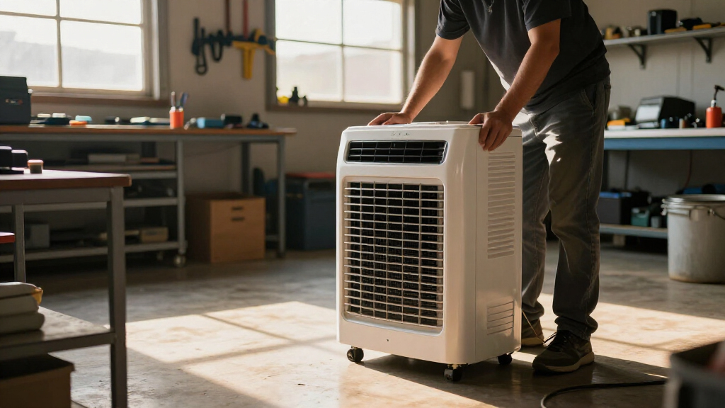 portable air conditioner for garage workshop